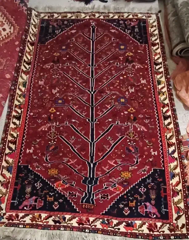 قالی درختی|فرش|شیراز, بازار|دیوار