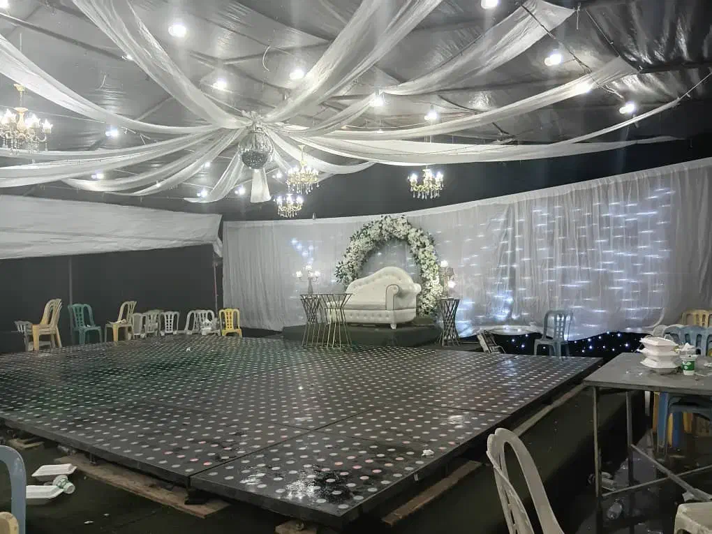 نصب داربست عروسی با تشریفات کامل|خدمات پذیرایی، مراسم|توتکابن, |دیوار