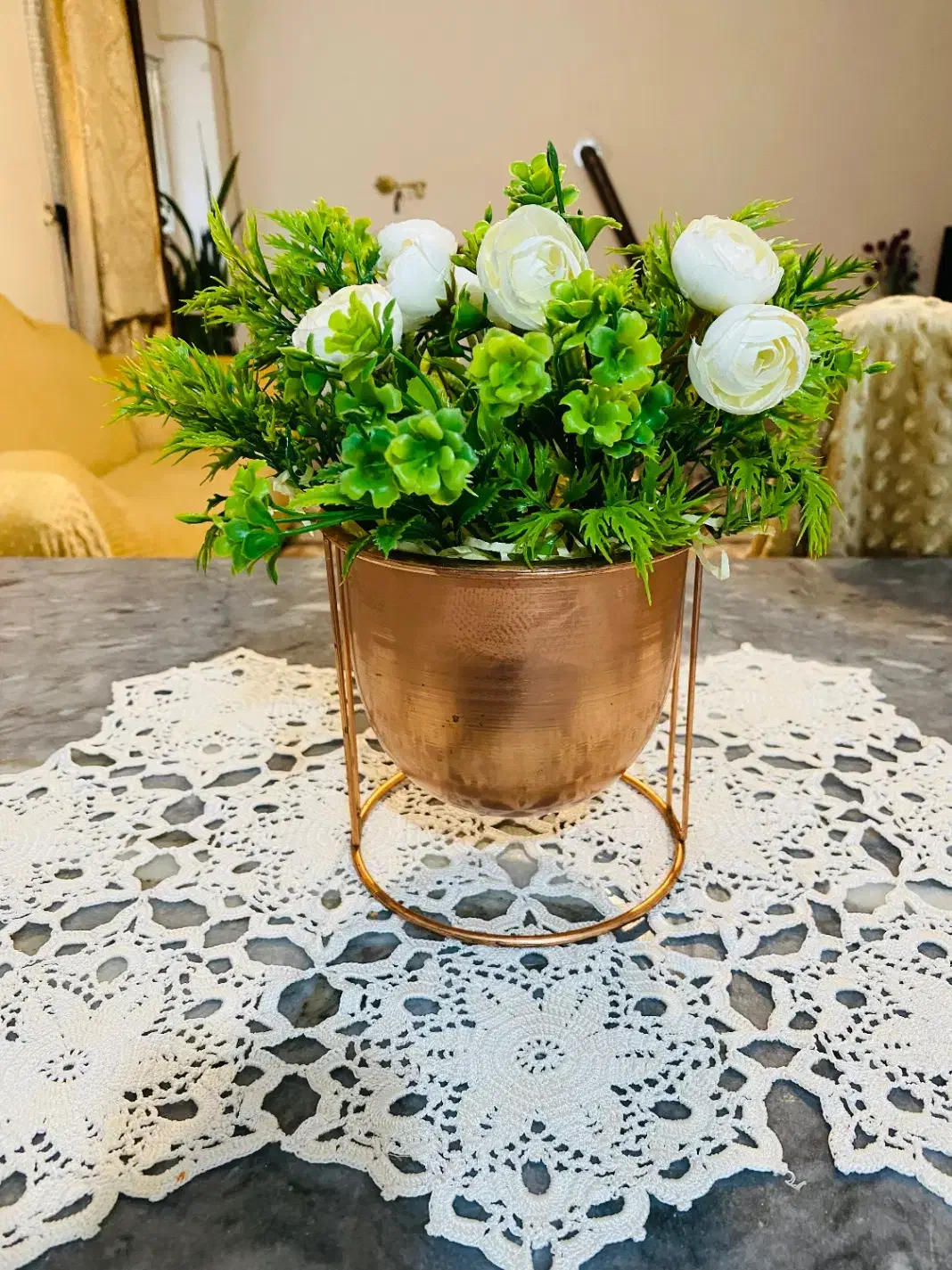 گلدان مسی ‌|گل مصنوعی|ارومیه, |دیوار