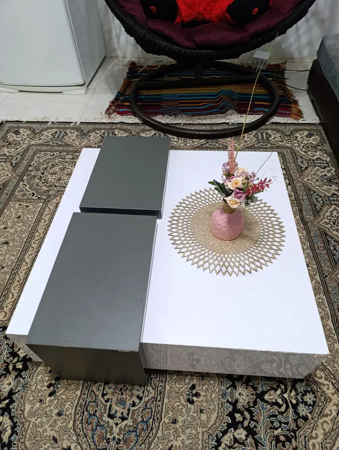 میز جلو مبلی با دوتا عسلی|مبلمان خانگی و میز عسلی|رشت, دیانتی|دیوار