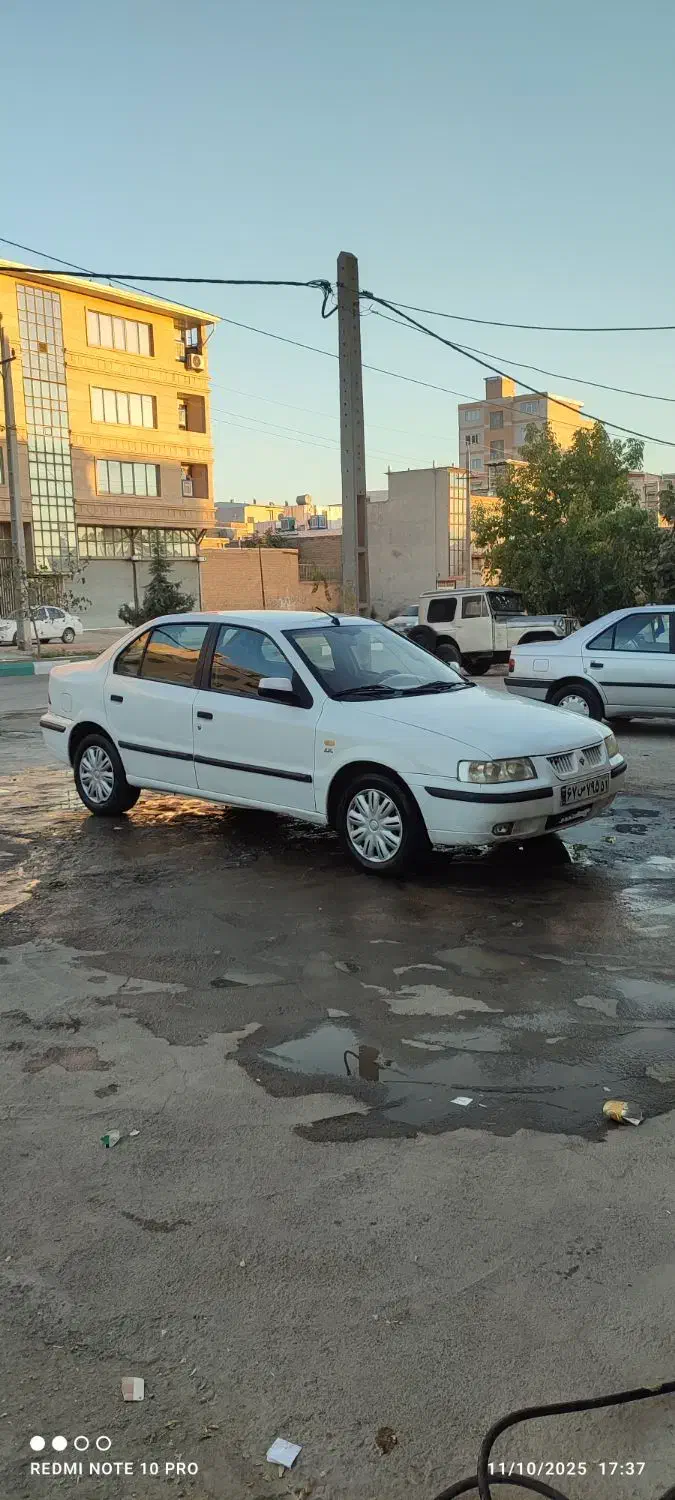 سمند LX 89 دوگانه فابریک سفید|خودرو سواری و وانت|کرمانشاه, |دیوار