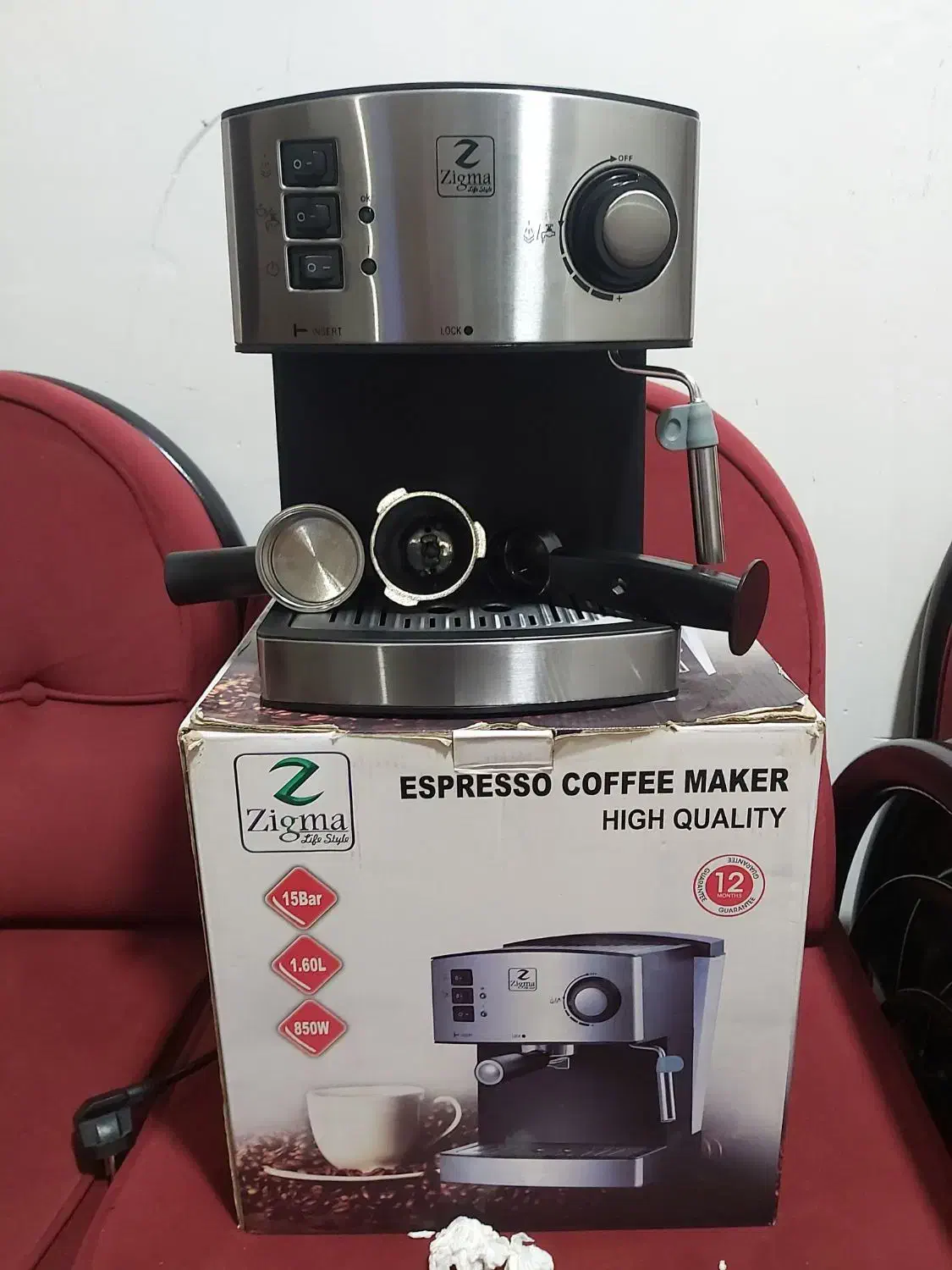 دستگاه قهوه اسپرسو زیگما|سماور، چایساز، قهوهساز|رشت, کوی قدس|دیوار