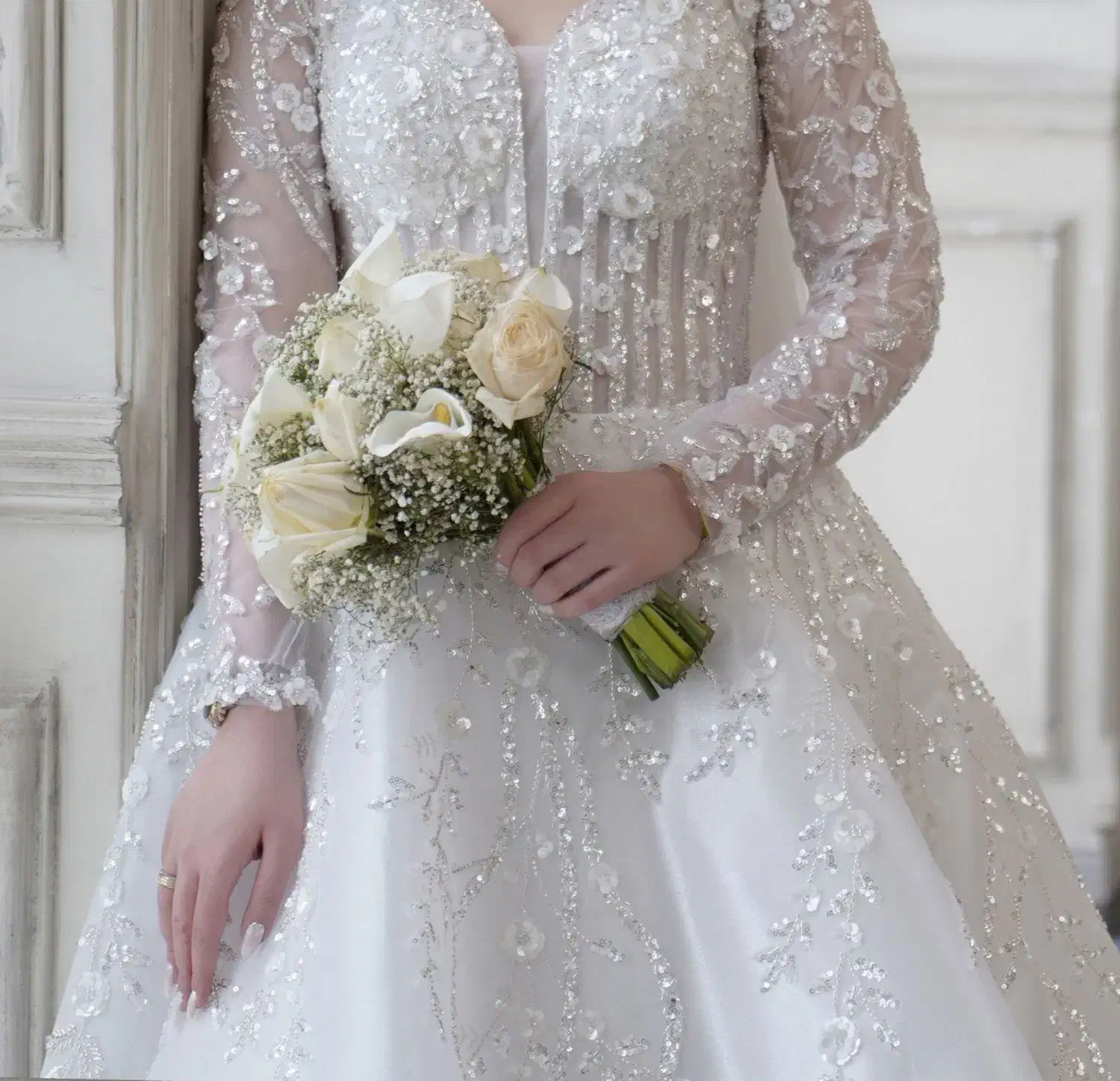 لباس عروس کارشده لاکچری|لباس|تهران, هاشمی|دیوار