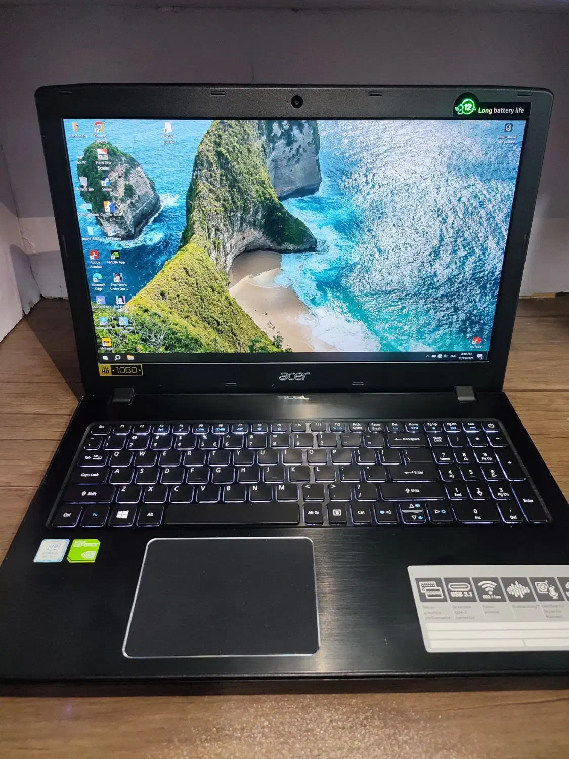 لپتاپ acer با گرافیک مجزا GeForce mx150|رایانه همراه|مشهد, سرافرازان|دیوار