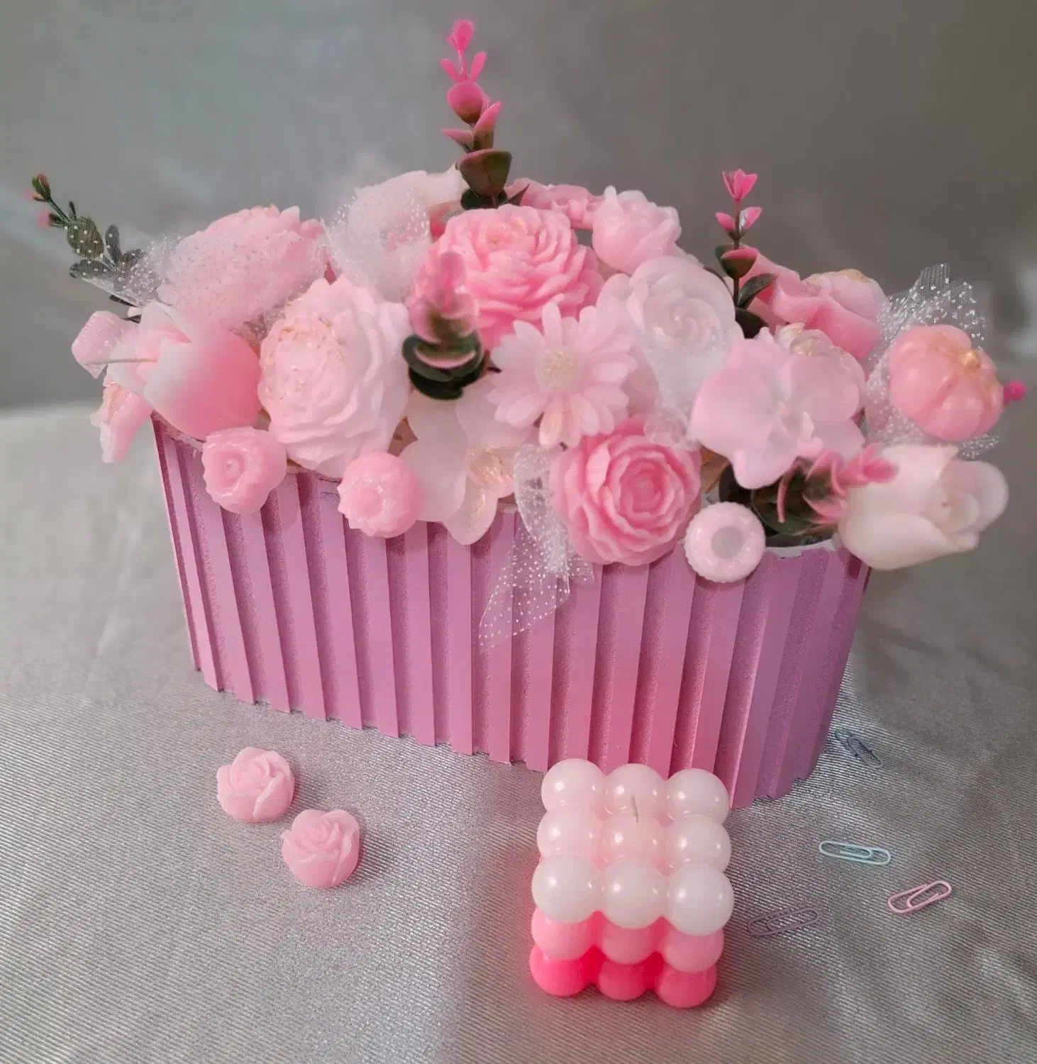 سفارش باکس گل شمع و اکسسوری|صنایع دستی و سایر لوازم تزئینی|شهرکرد, |دیوار