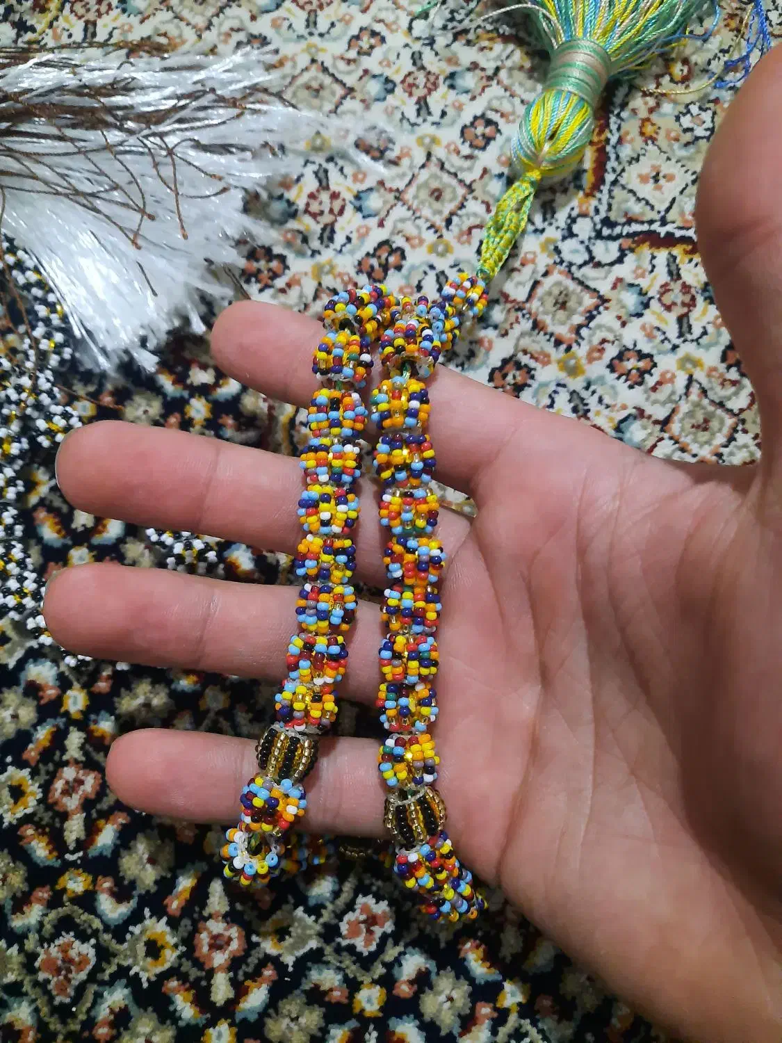 تسبیه منجوق زندان بافت|صنایع دستی و سایر لوازم تزئینی|اردبیل, |دیوار