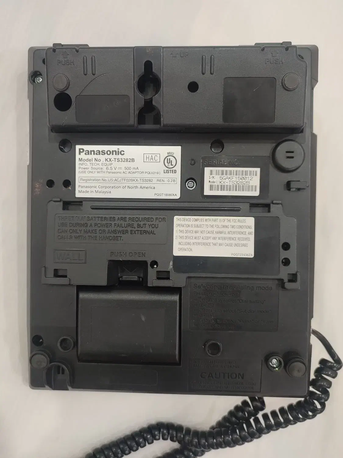 تلفن دولاین پاناسونیک مدل 3282|تلفن رومیزی|ساری, |دیوار