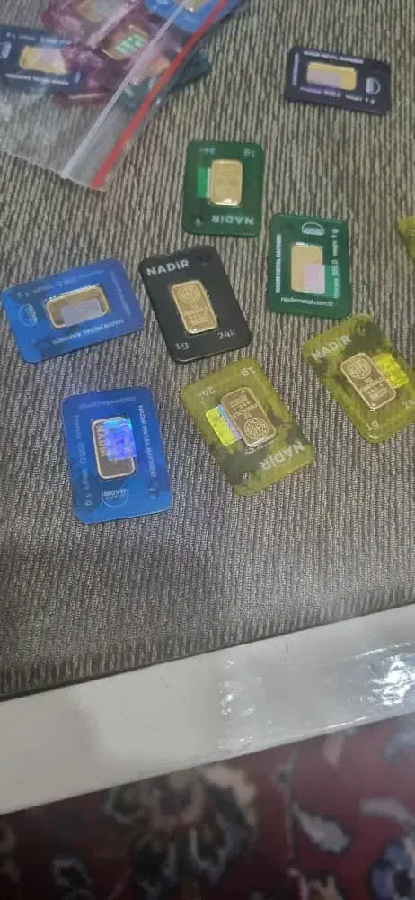 شمش های یک و دو و پنج گرمی 24 عیار|جواهرات|تهران, اختیاریه|دیوار