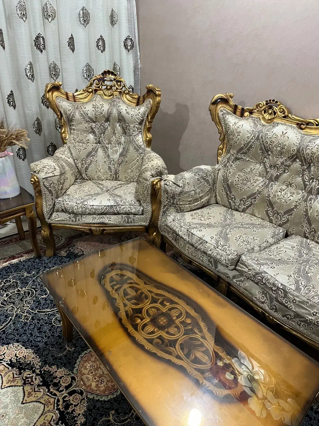 مبل سلطنتی ۹نفره|مبلمان خانگی و میز عسلی|آبادان, |دیوار