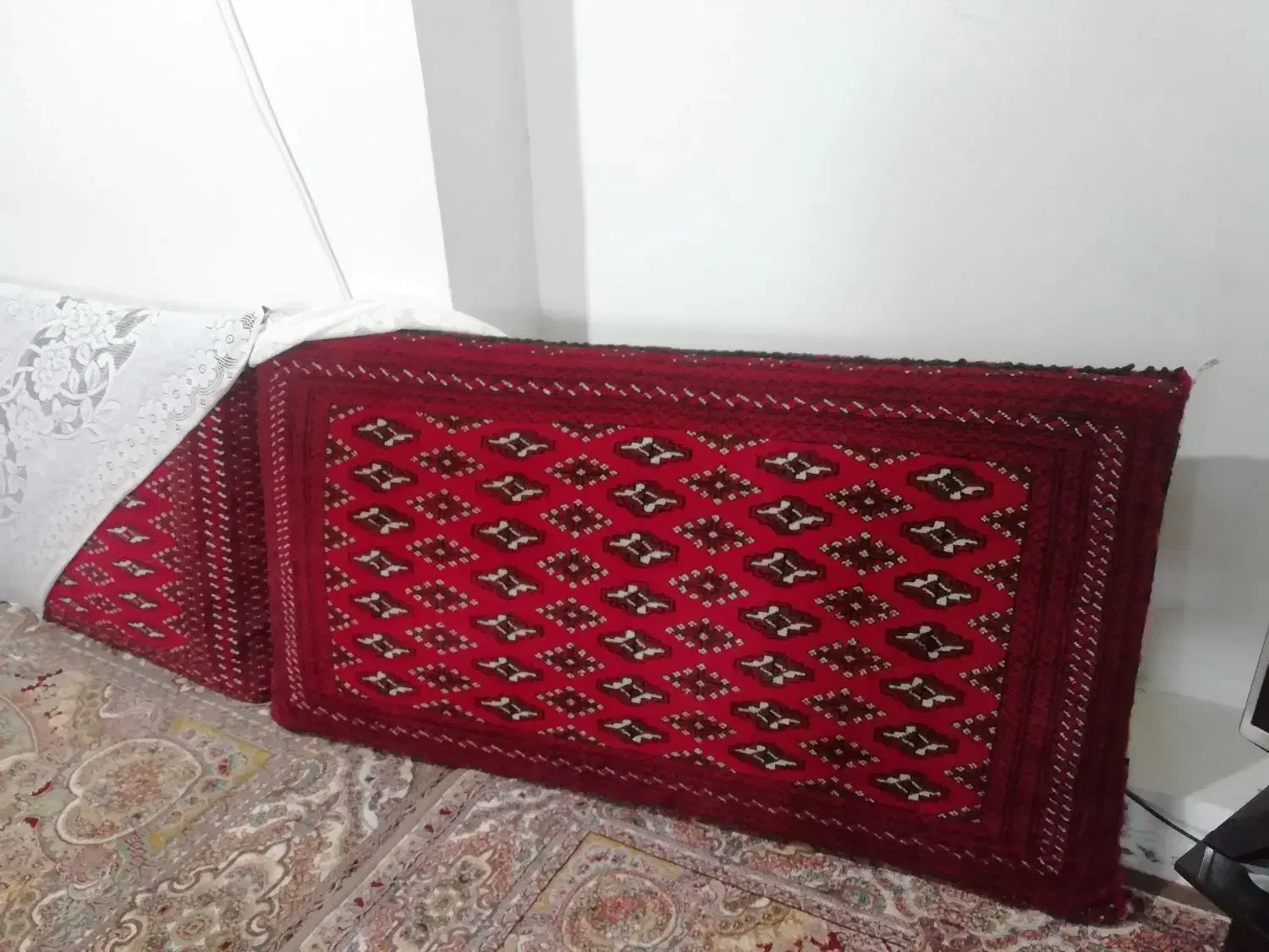 پشتی دستباف ترکمن|پشتی|کرمانشاه, |دیوار