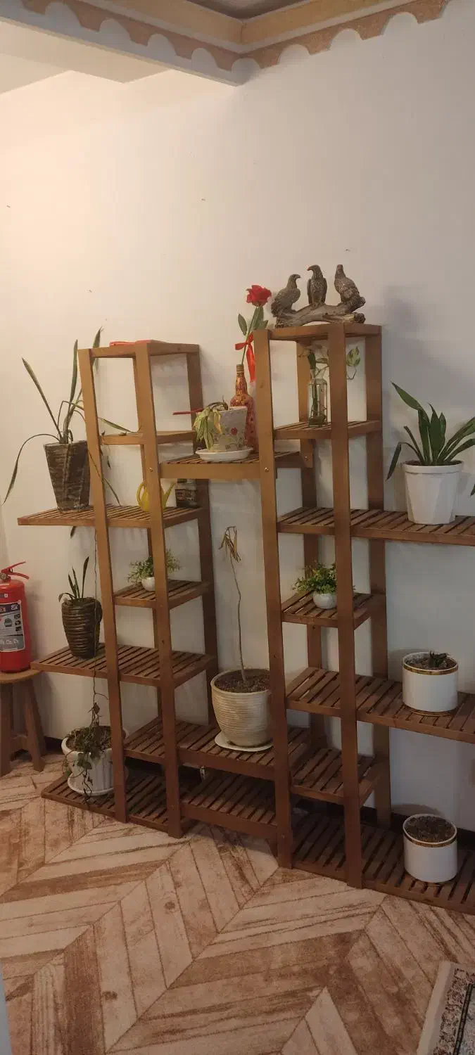 استند گل چوبی|گل و گیاه طبیعی|قرچک, زیبا شهر|دیوار