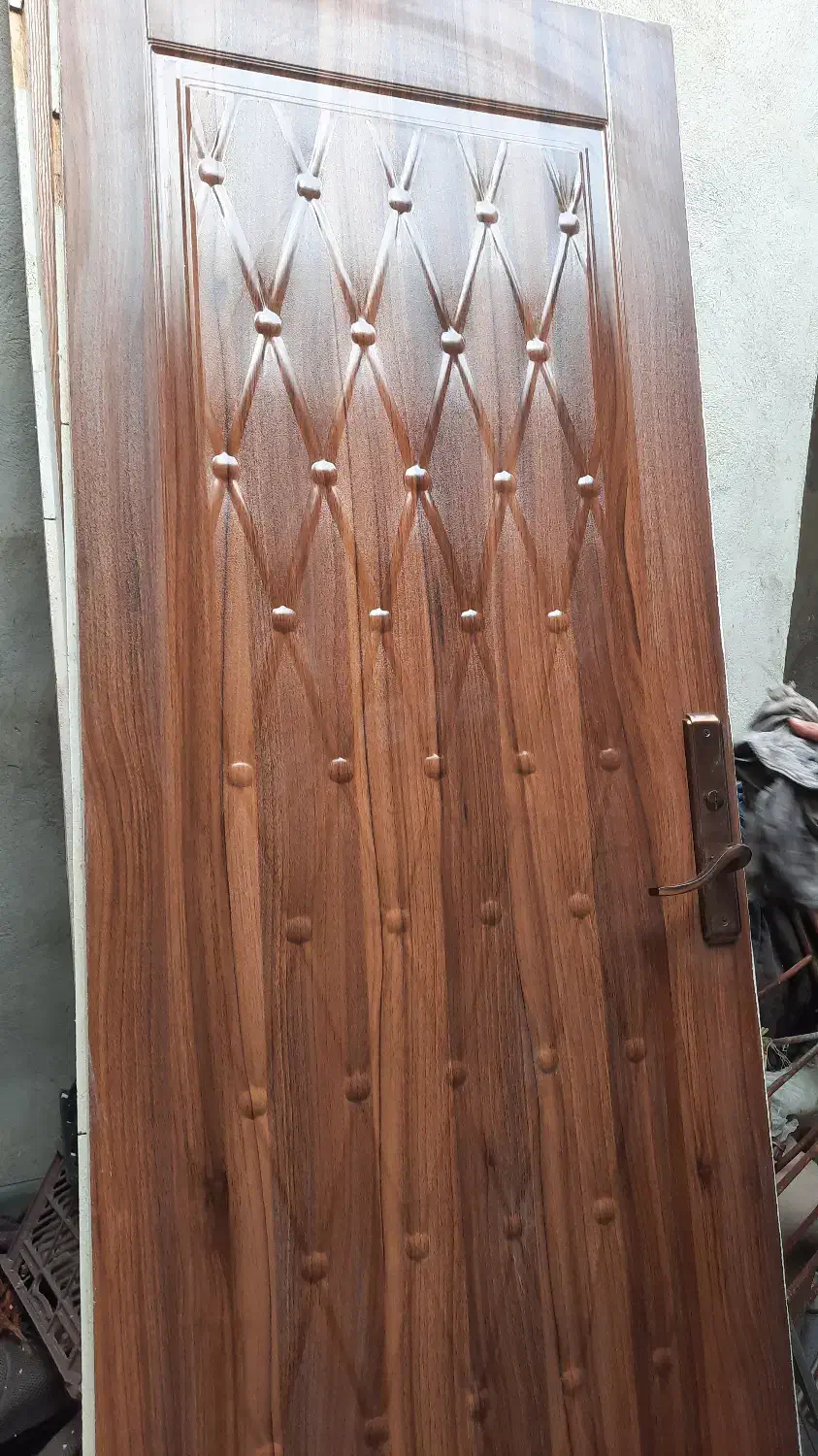 درب چوبی طرحدار با روکش ملامینه|مصالح و تجهیزات ساختمان|آمل, |دیوار