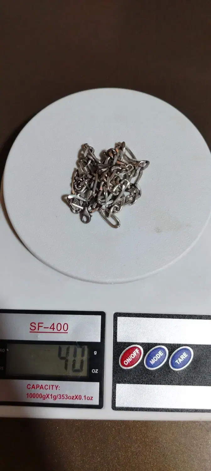 زنجیر نقره فیگارو|جواهرات|نسیمشهر, |دیوار