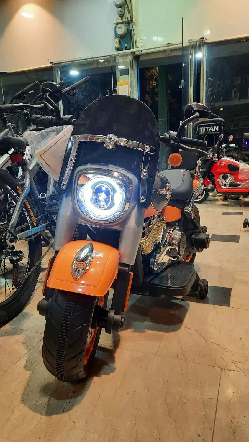 موتور شارژی ۲ موتوره طرح هارلی|اسباببازی|بجنورد, |دیوار