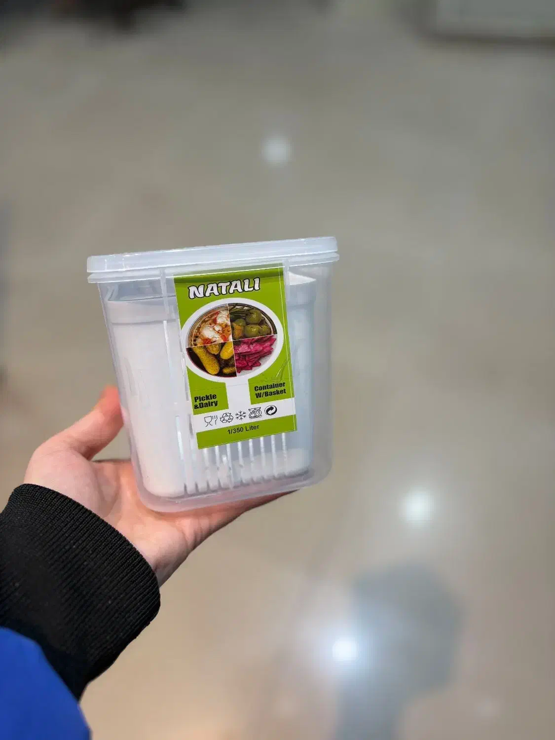 ظرف نگهدارنده خیارشور ناتالی سایز کوچک|ظروف نگهدارنده، پلاستیکی، یکبارمصرف|مرند, |دیوار