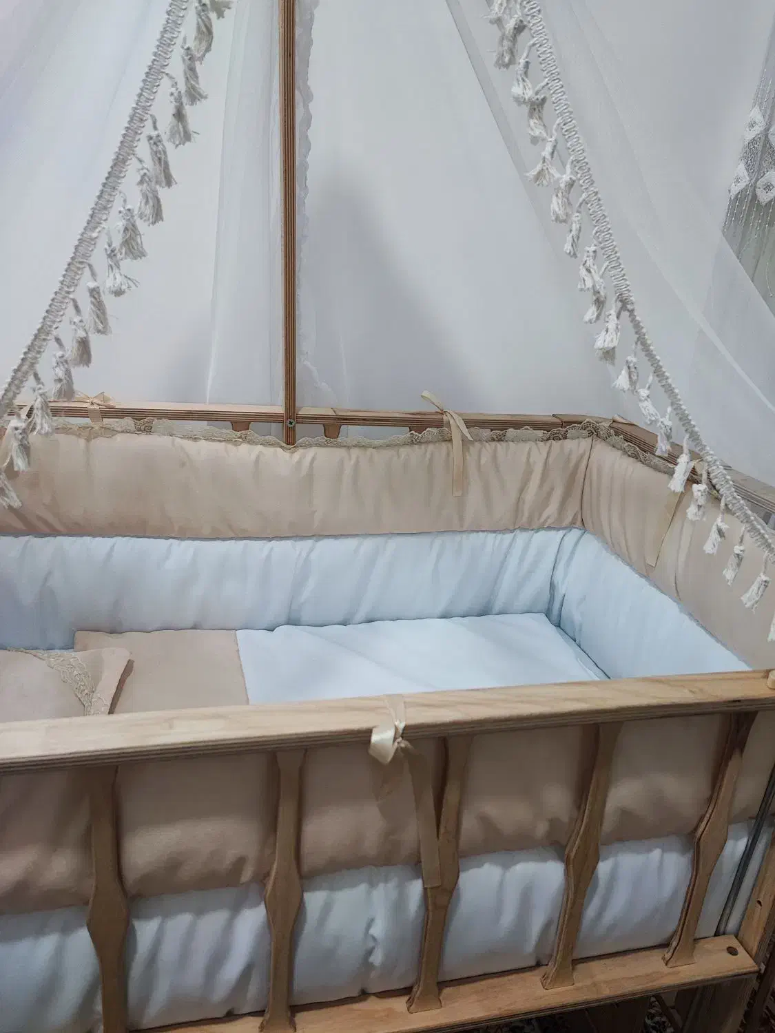 گهواره نوزاد طرح فرشته مدل اروپایی|تخت و صندلی بچه|سقز, |دیوار