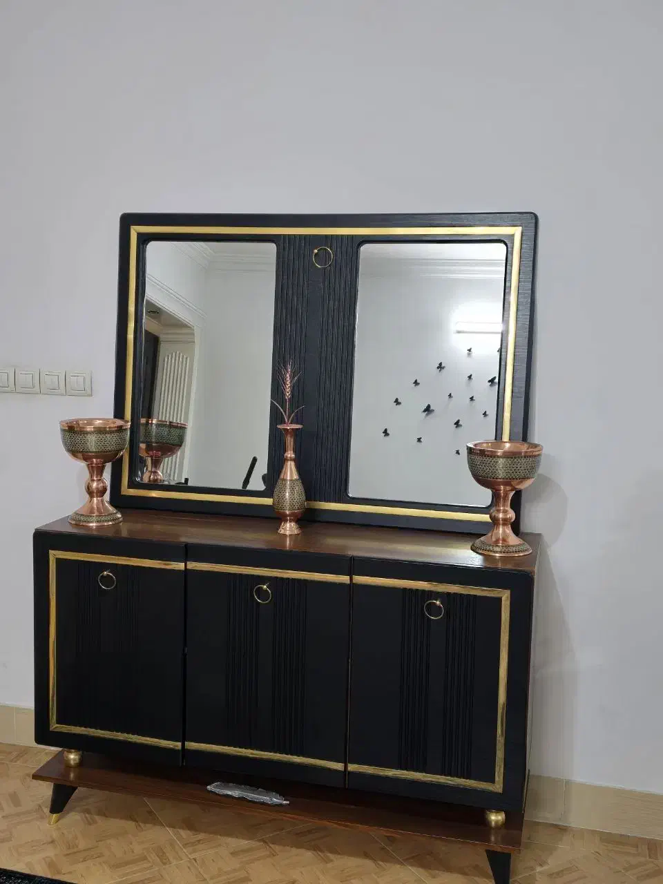 ست کامل میز تی وی اینه و کنسول نو|بوفه، ویترین، کنسول|مشهد, کوشش|دیوار