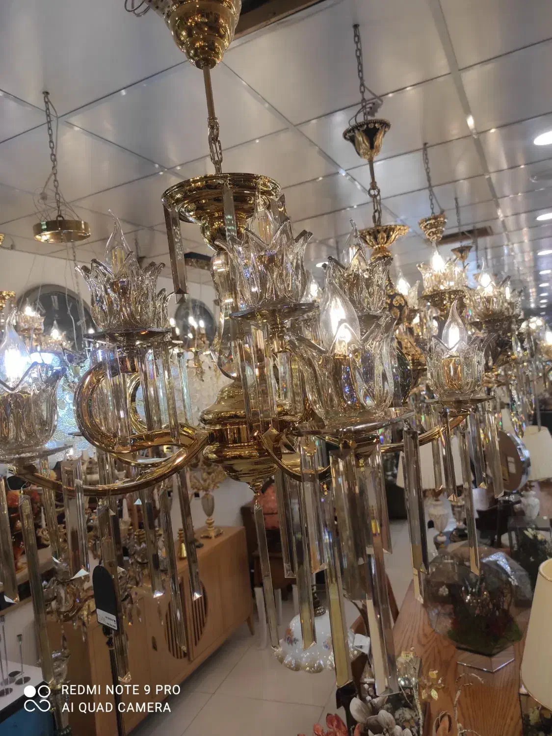 لوستر|لوستر و چراغ آویز|اراک, |دیوار