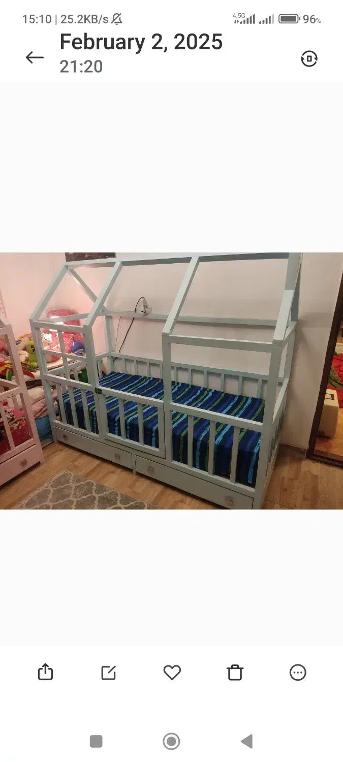 تختخواب مونته سوری|تخت و سرویس خواب|ماهدشت, |دیوار