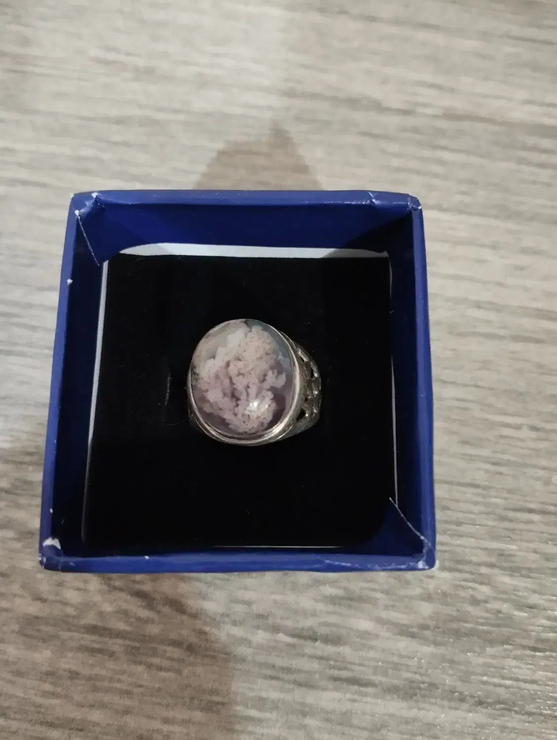 انگشتر رکاب نقره با سنگ های طبیعی|جواهرات|ایلخچی, |دیوار