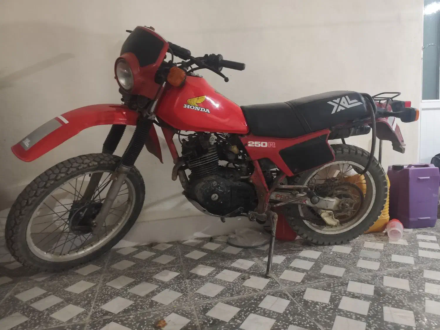 هوندا xl 250|موتورسیکلت|پل سفید, |دیوار