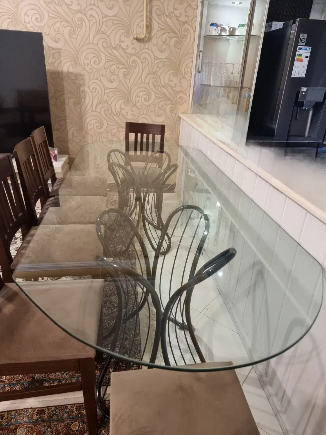 میزناهارخوری ۸نفره|میز و صندلی غذاخوری|رشت, سعدی (تختی)|دیوار