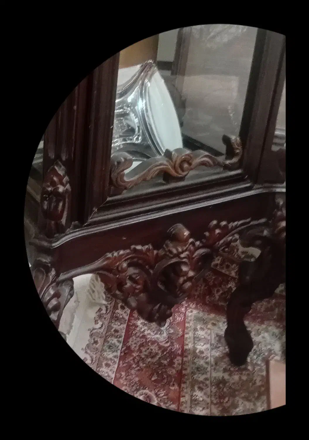 ویترین چوبی سالم بدون شکستگی|بوفه، ویترین، کنسول|تهران, مینای شمالی (مخبر)|دیوار