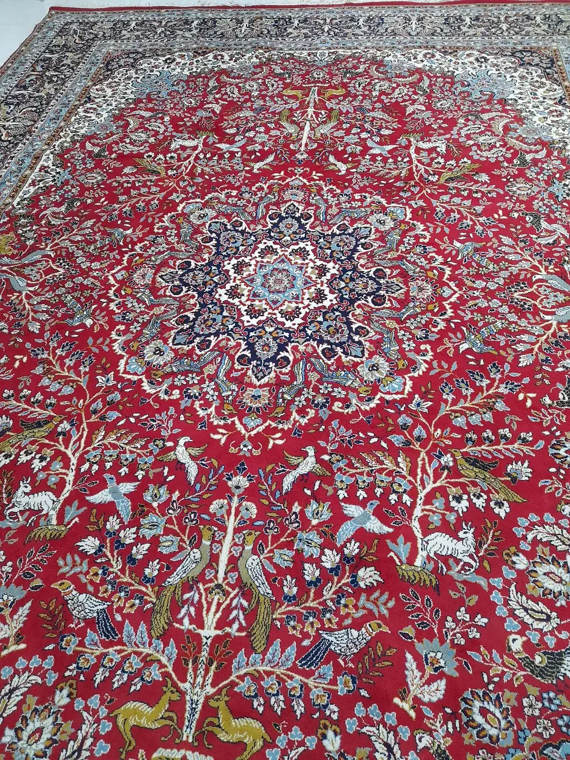 فرش راون ماشینی کارکرده|فرش|صفادشت, |دیوار