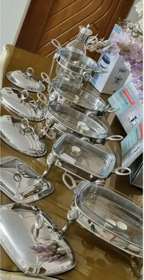 سرویس سوفله خوری ۶ تیکه فرانسه اکبند وارمر|ظروف سرو و پذیرایی|تهران, پرستار|دیوار