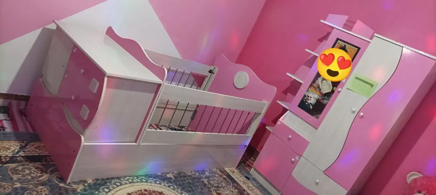 سرویس خواب نوزاد و نوجوان|تخت و سرویس خواب|شیراز, شاپورجان|دیوار