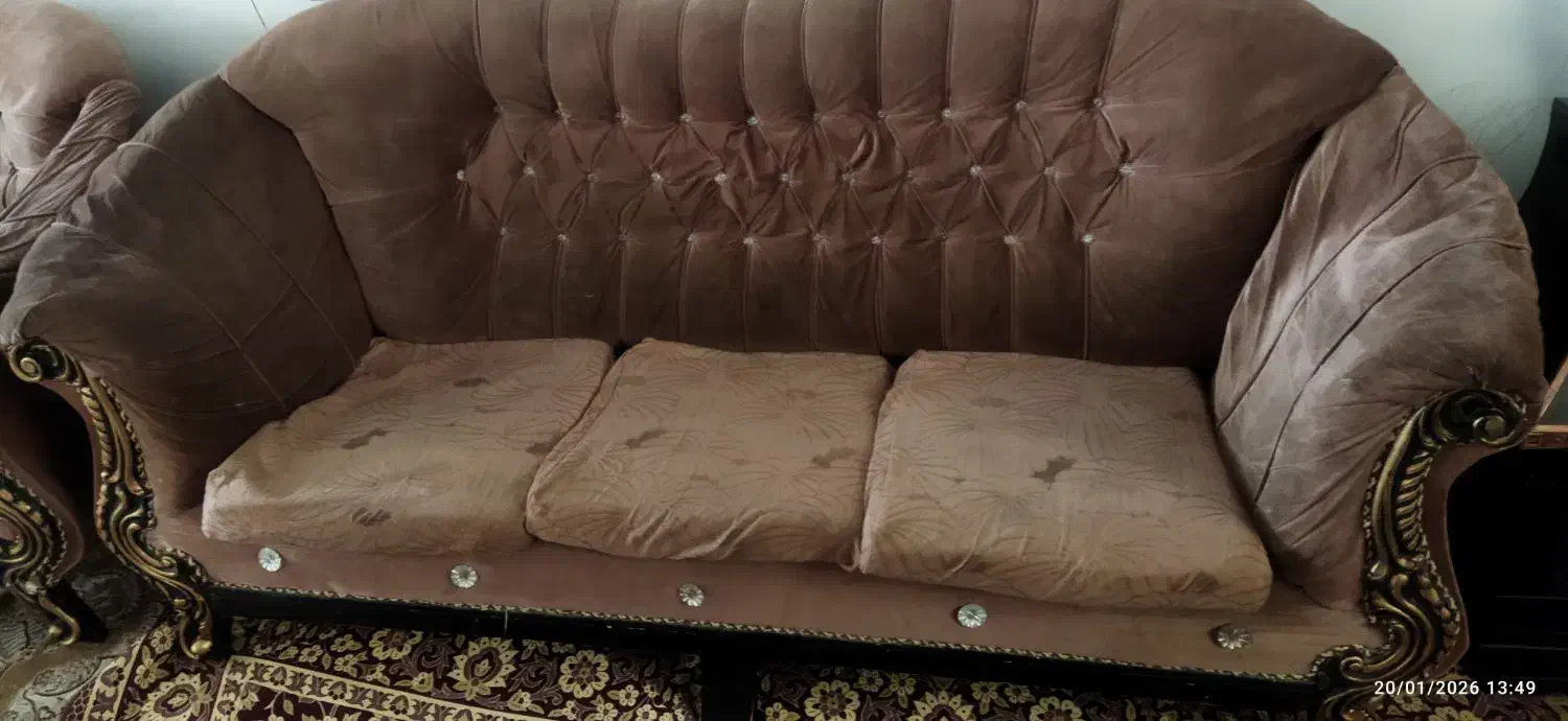 مبل راحتی کار کرده|مبلمان خانگی و میز عسلی|شال, |دیوار