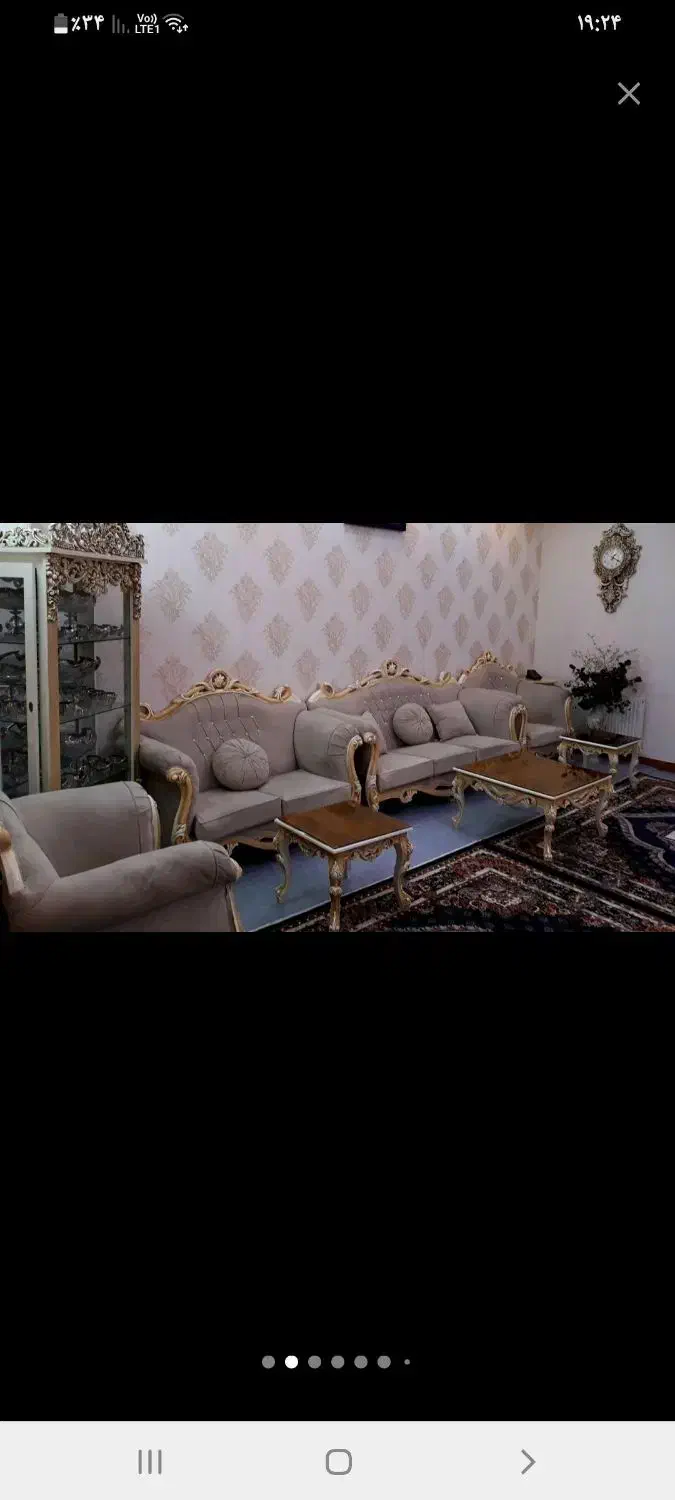 مبل محکم با میز و عسلی بوفه اشانتیون|مبلمان خانگی و میز عسلی|پاکدشت, شهرک امام رضا|دیوار