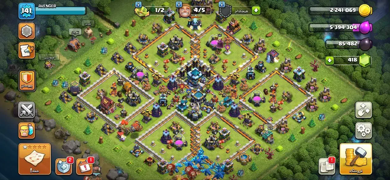 کلش اف کلنز تان 13|کنسول، بازی ویدئویی و آنلاین|اسلام‌شهر, شهرک احمدیه|دیوار