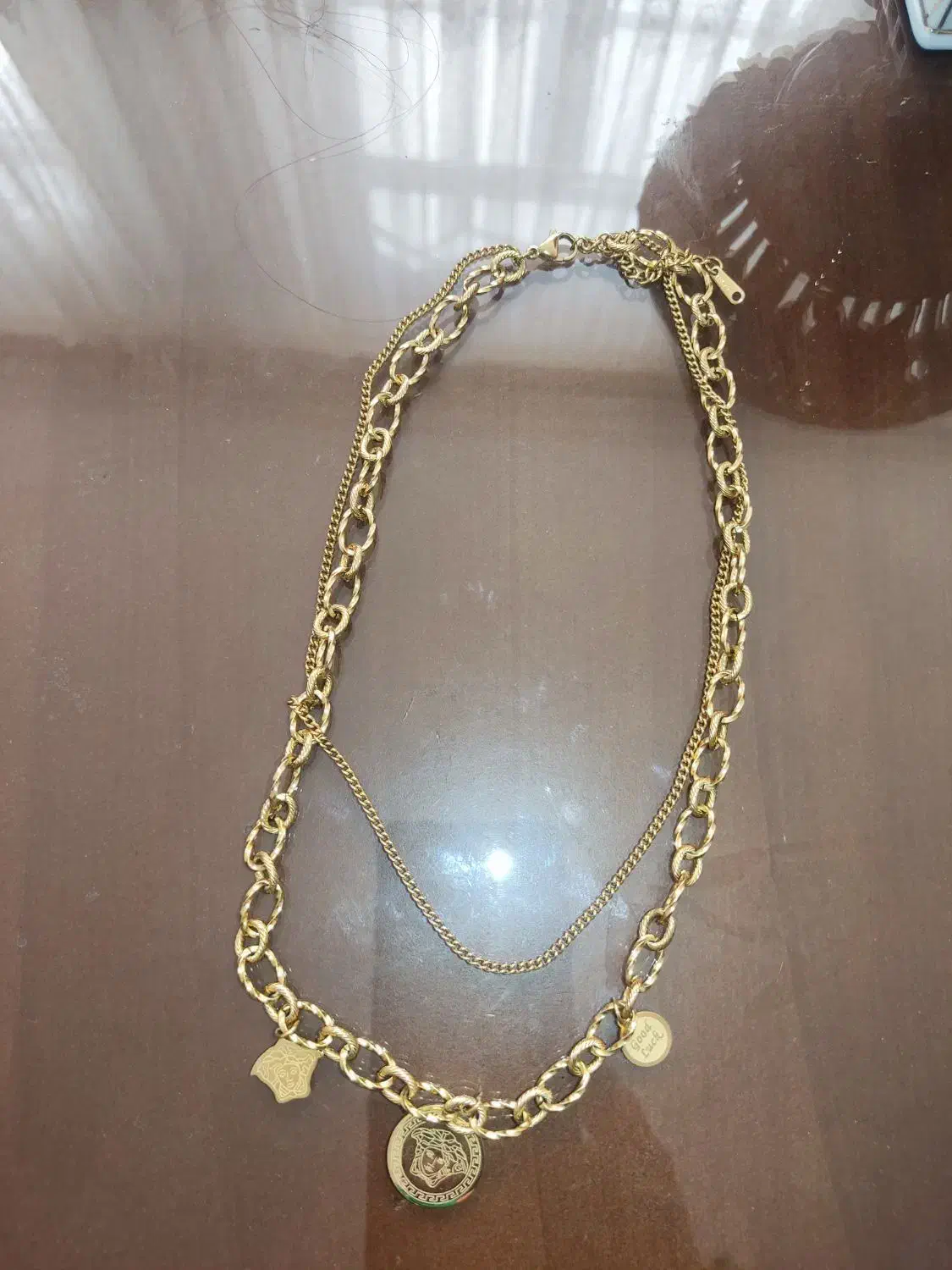 گردنبند دولاین مارک ورساچه رنگ ثابت شرکتی|بدلیجات|اراک, |دیوار