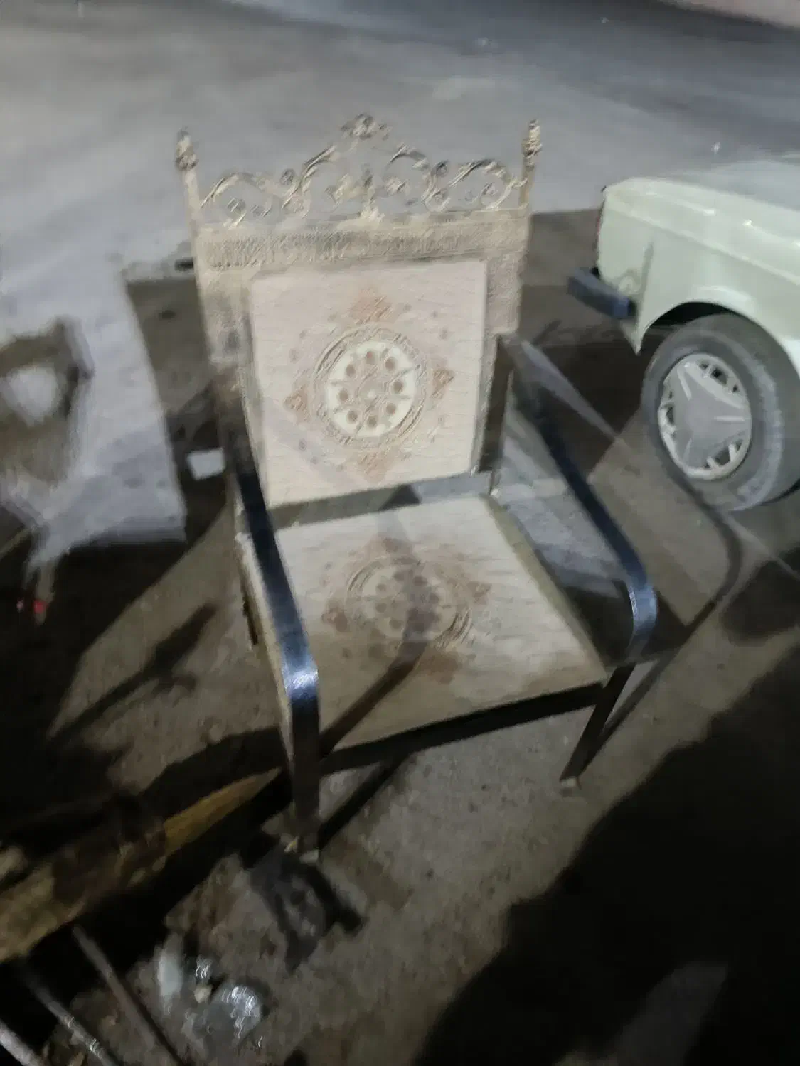 صندلی فلزی ویلایی|صندلی و نیمکت|پاکدشت, خاتون آباد|دیوار