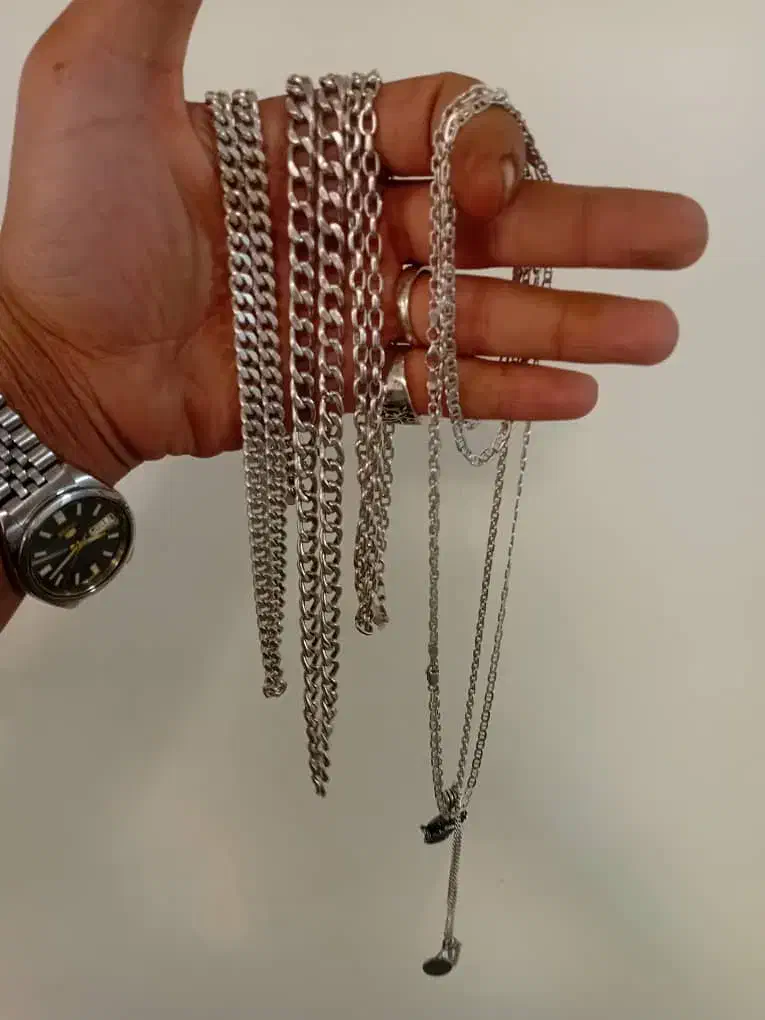 حراج زنجیر و دستبند نقره ۹۲۵|جواهرات|تهران, جمال‌زاده|دیوار