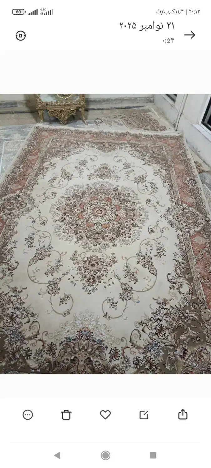 یه عدد فرش 6متری تمام نخ فقط 3میلیون|فرش|نورآباد, |دیوار