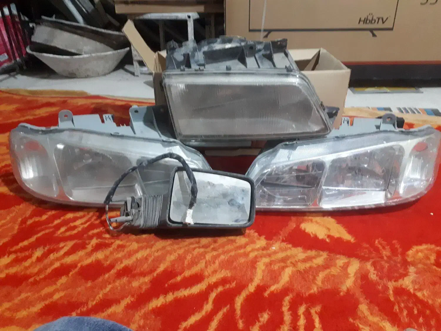 چراغ جلو و باربند و رینگ فابریک پژو|قطعات یدکی و لوازم جانبی|رامهرمز, |دیوار