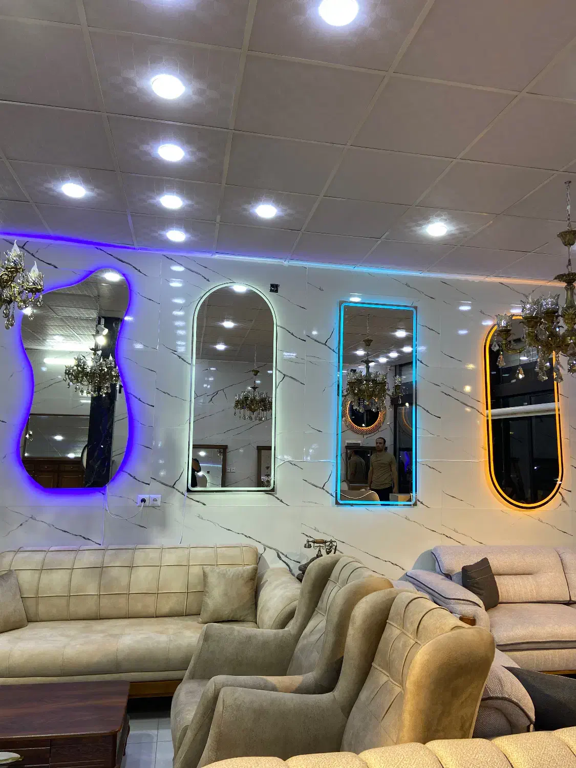 آیینه قدی بک لایت|آینه|دورود, |دیوار