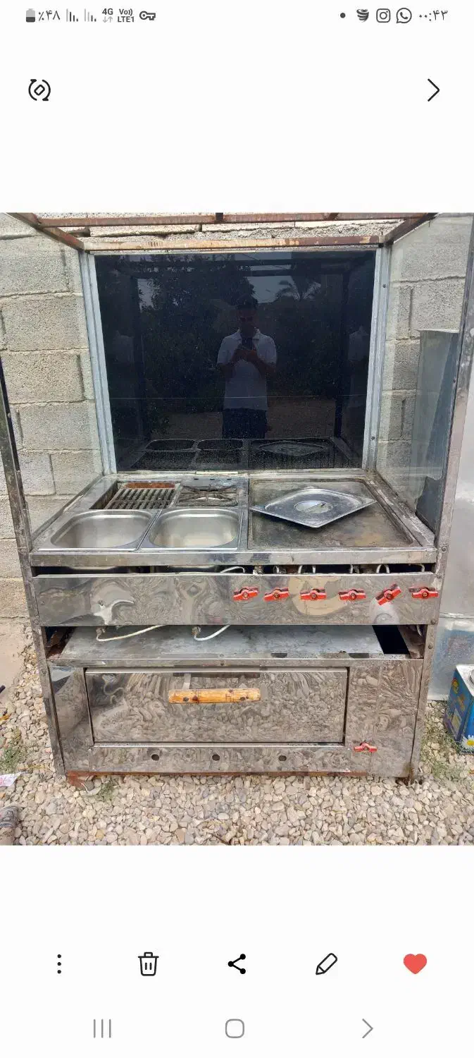 فر ساندویچی|اجاق گاز و لوازم برقی پخت‌وپز|جره و بالاده, |دیوار