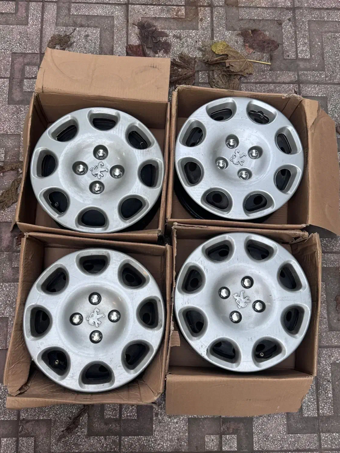 ۴ عدد رینگ ۲۰۶ فابریک  سایز ۱۴|قطعات یدکی و لوازم جانبی|رشت, کاکتوس|دیوار