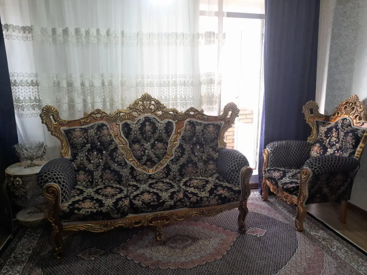 مبل سلطنتی ۷نفره|مبلمان خانگی و میز عسلی|اردبیل, |دیوار