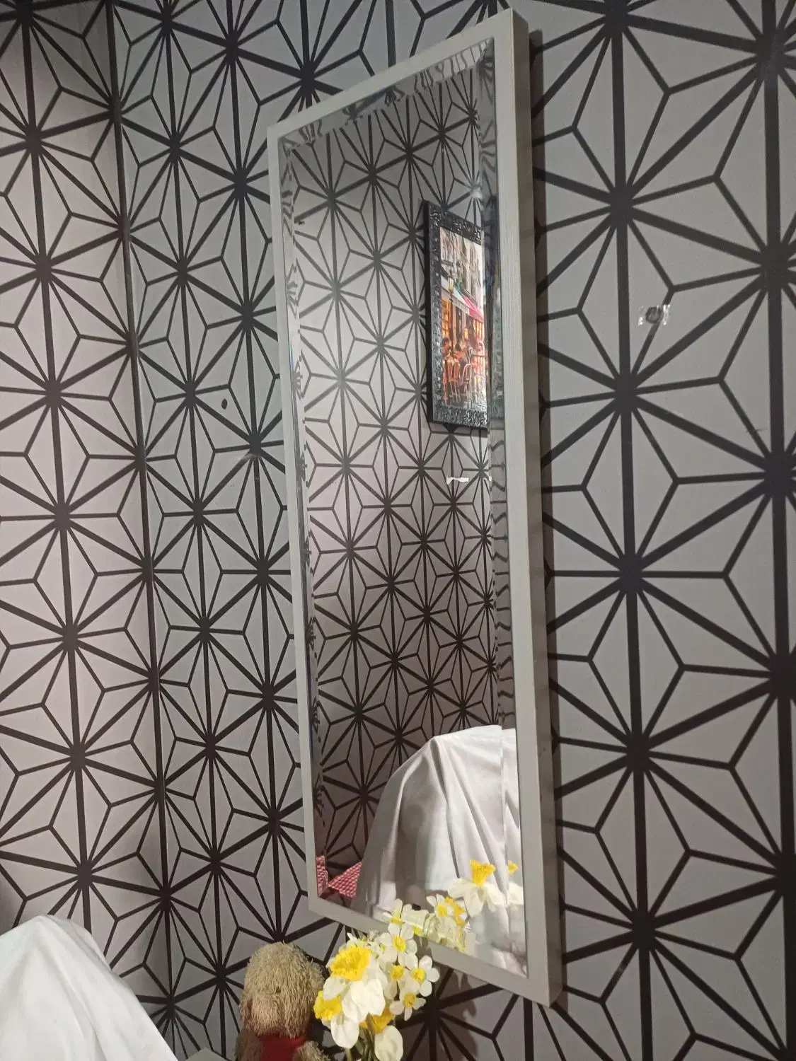 اینه دکوری سالم فرم دار با چوب|آینه|پردیس, فاز ۱۱|دیوار