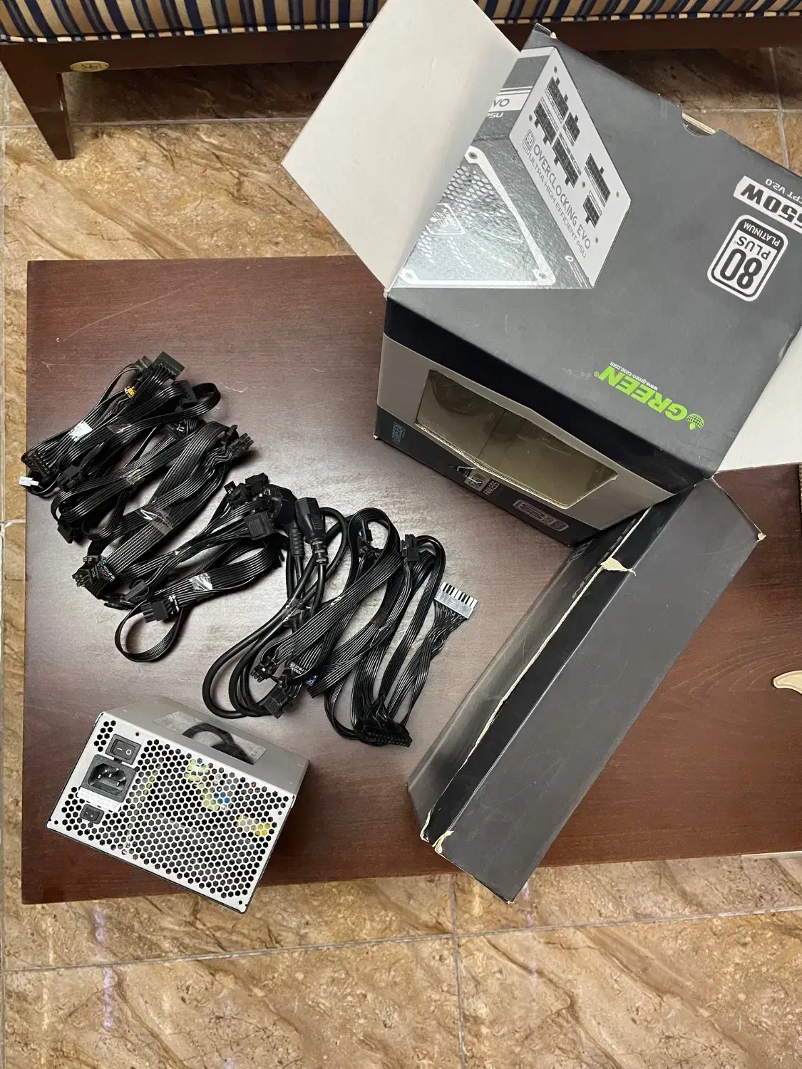 پاور گرین 650 وات green overclocking ocpt|قطعات و لوازم جانبی رایانه|اردبیل, |دیوار