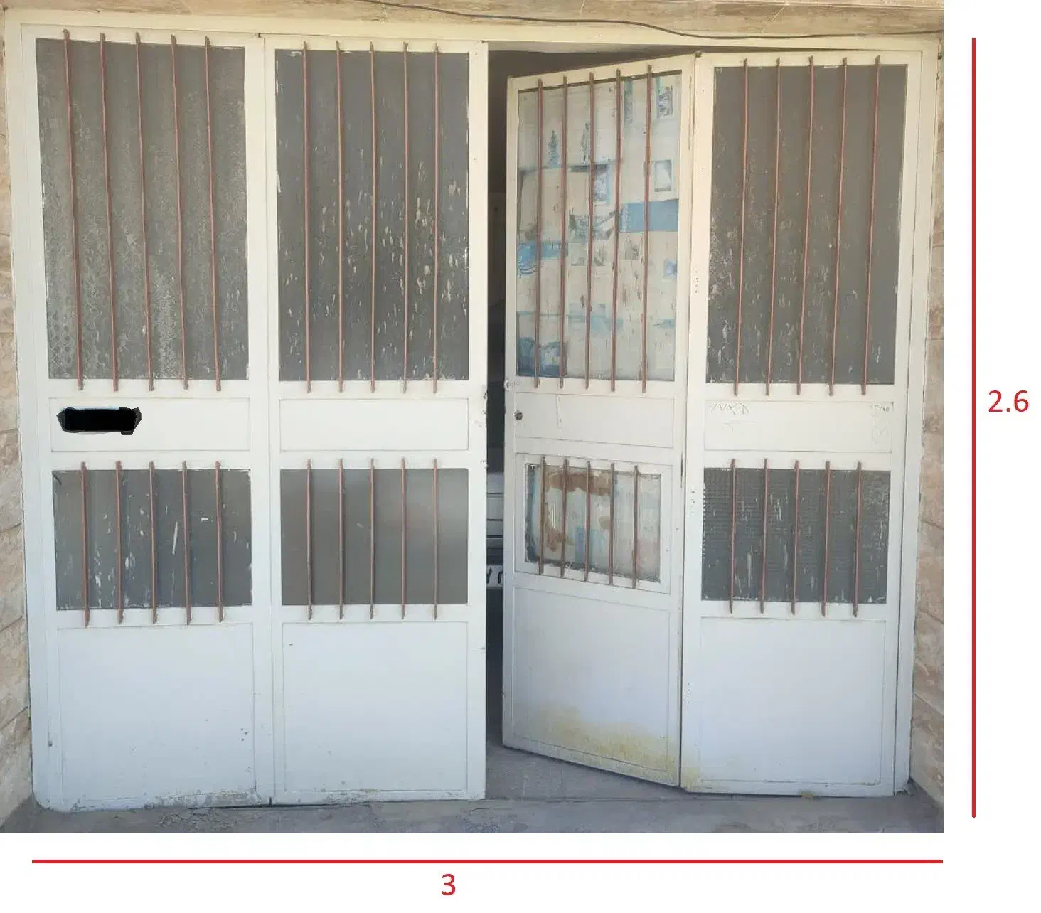 درب پارکینگ|مصالح و تجهیزات ساختمان|بردسیر, |دیوار