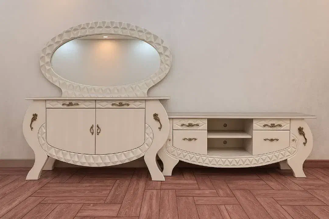 میز تی وی و کنسول دسته برنز|میز تلویزیون|بروجرد, |دیوار