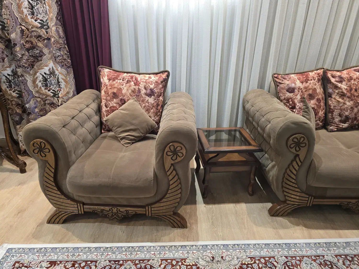 مبل راحتی چستر هفت نفره|مبلمان خانگی و میز عسلی|قرچک, مهدیه|دیوار