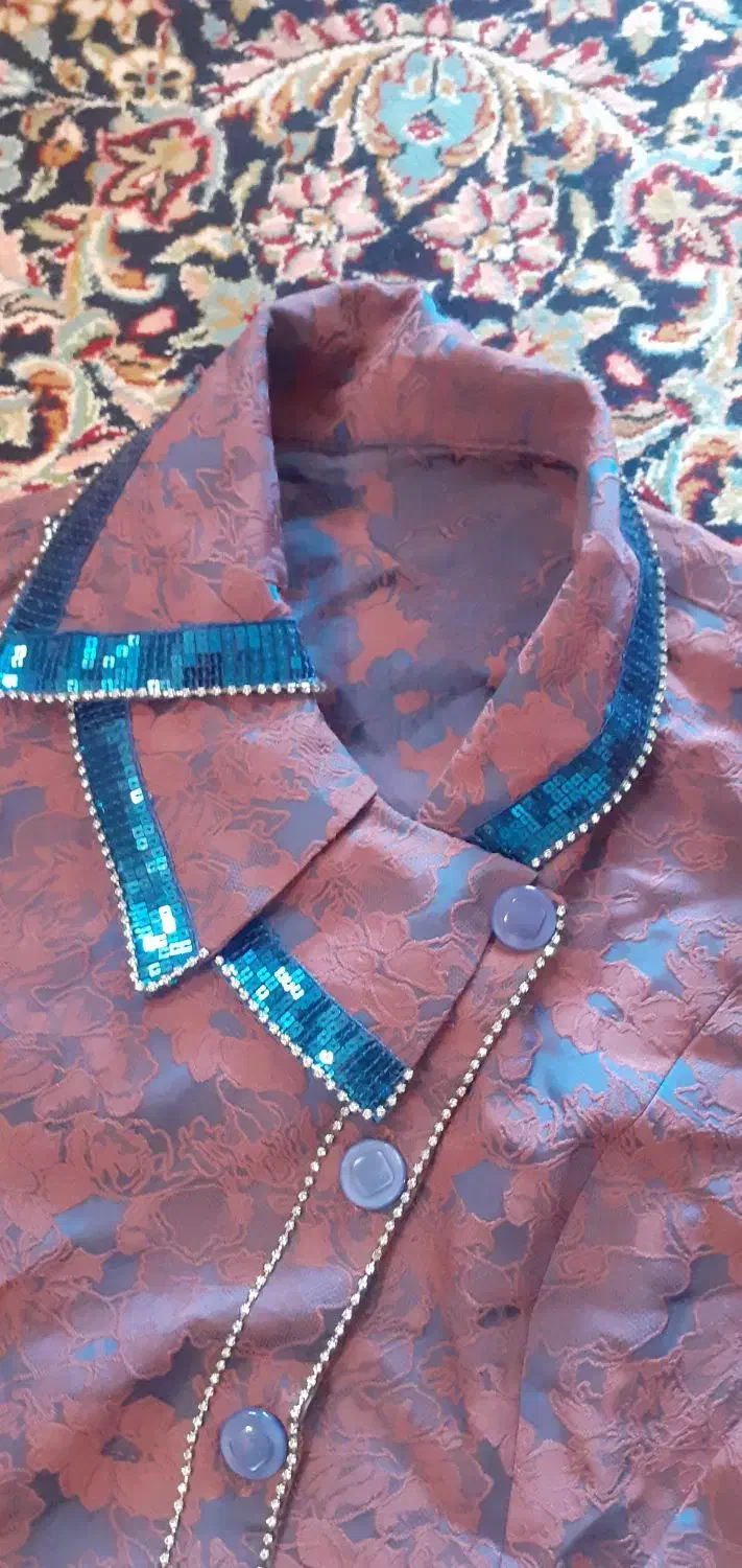 مانتو ژاکارد زنانه|لباس|کرمان, |دیوار