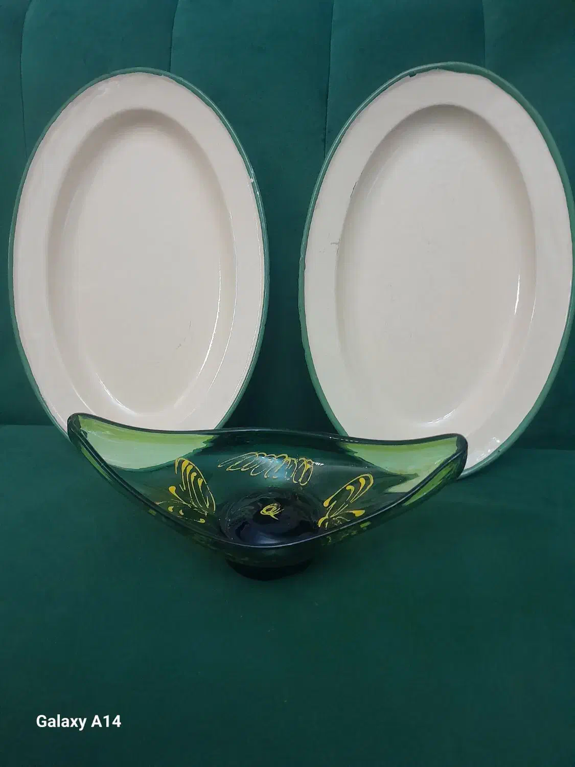 یک جفت دیس وکشکول قدیمی|کلکسیون اشیاء عتیقه|تبریز, |دیوار