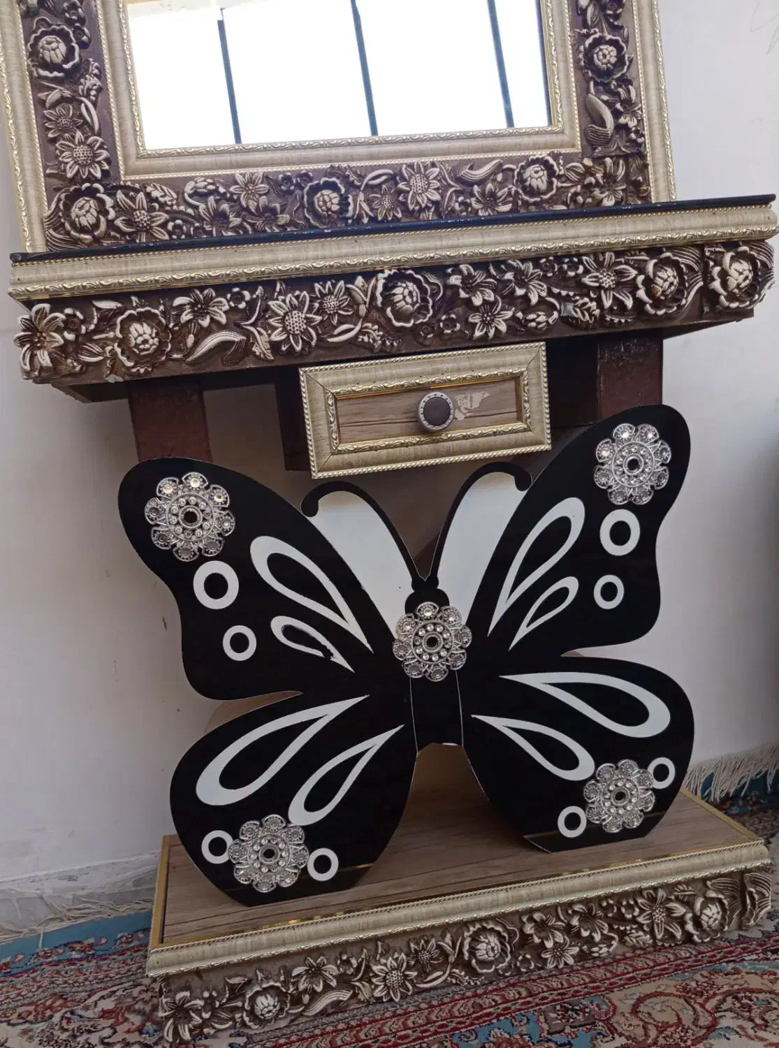 آیینه شمعدان|آینه|زاهدان, |دیوار